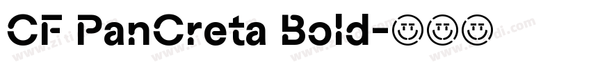 CF PanCreta Bold字体转换